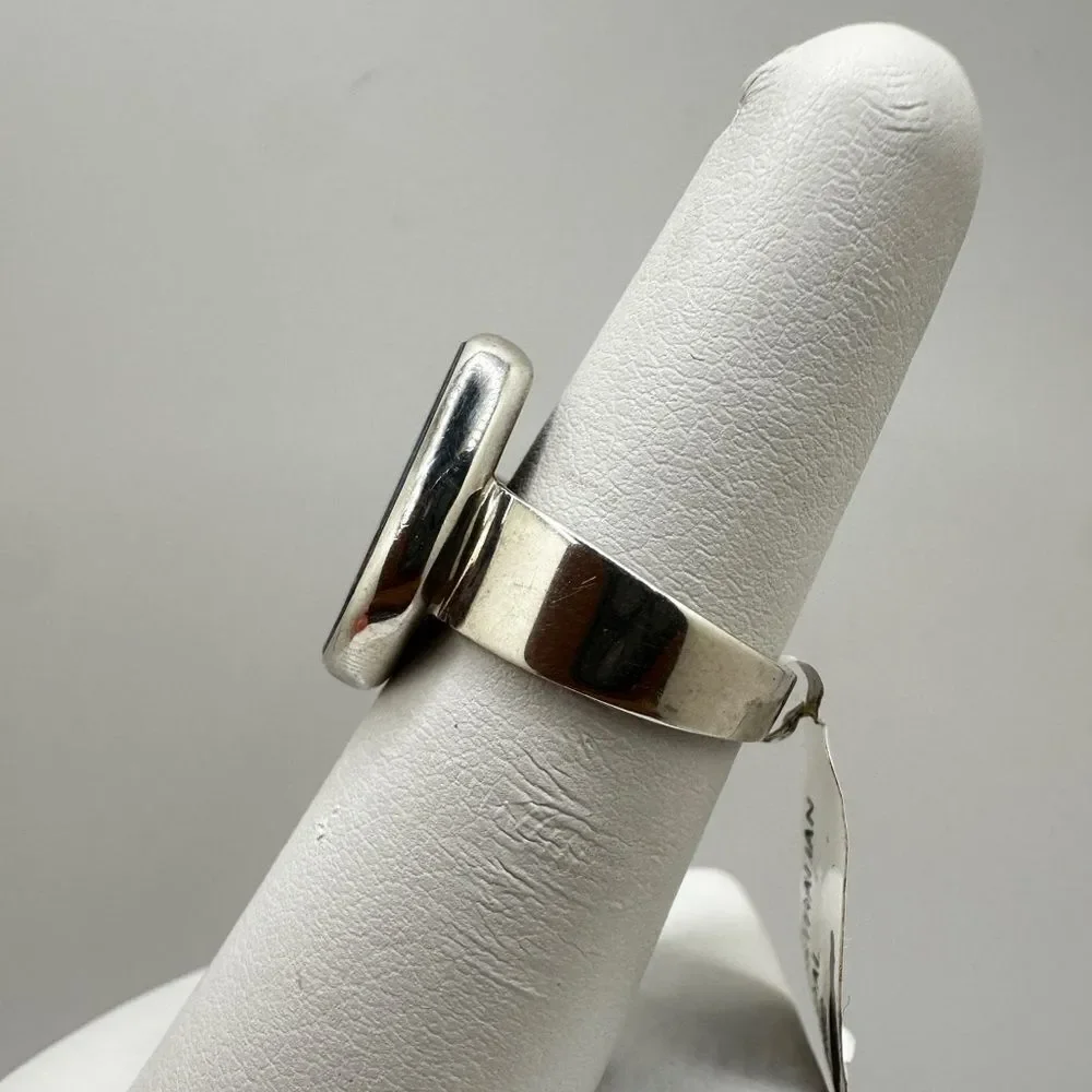 NWT 10x16mm Australian Opal in Bali silver ring!